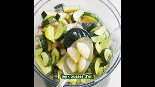 Houmous bowl courgettes et radis