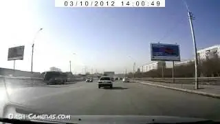 Dash Cam Video #56 - Funny: Flying Wheel