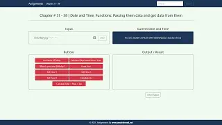 23 - JavaScript Class 8 | Date | Time | Functions | Passing Data and Get Data | Muhammad Umair Ahmad