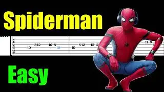 🤙SPIDERMAN🎸EASY TAB