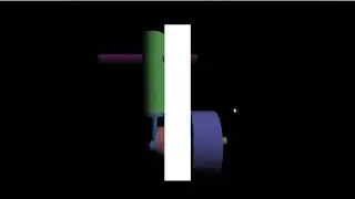 Minature stream engine c graphics program in opengl