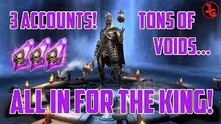 All in for the King! 3 Accounts Voidmania! - Raid Shadow Legends #raidshadowlegends