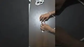 How to rig hawser bend knot