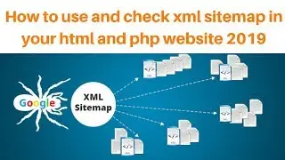 How to use and check xml sitemap in your html and php website seo tutorial 2019