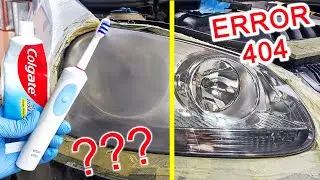Restoring Headlights with TOOTHPASTE and an Electric Toothbrush?