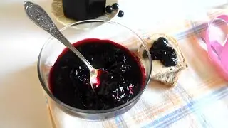 Homemade blackcurrant jam