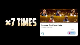 LEGENDS : EXCLUSIVE PACK OPENING FOR 7 TIMES | PES 2021 MOBILE