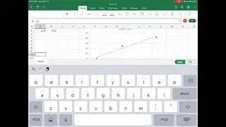 Excel Linear Trendline on iPad