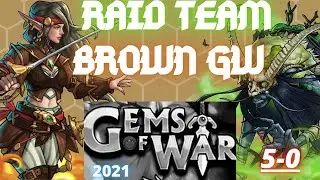 Blackhawk RAID EVENT Team | Gems of War Event Guide 2021 | Brown Guild Wars 5-0 team