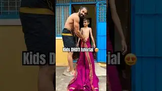 Kids dhoti tutorial 😍 