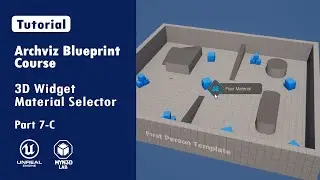 Archviz Blueprint Creation With Unreal Engine 5 | 3D Widget Material Selector  | Part 7-C