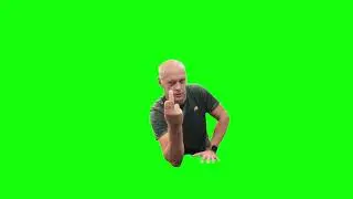 Green Screen Man Shows Middle Finger Meme