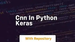 cnn in python keras