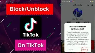 How to Block Someone on TikTok 2023 | How Can You Block Someone on TikTok (Block/Unblock)