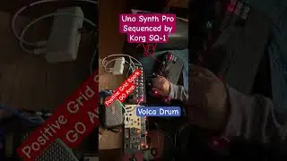 Uno Synth Pro Sequenced with Korg Sq-1 plus Korg Vocla Drum Fun 