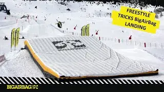 How to train freestyle tricks in the snow | BigAirBag LANDING