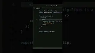 Building Tooltip in React | React JS.
