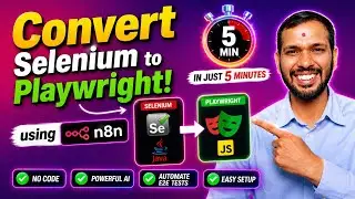 How to Convert Selenium Java to Playwright JavaScript using n8n | N8N Full Course 