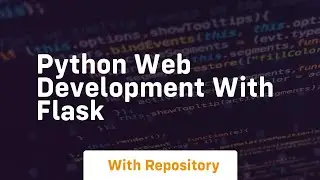 python web development with flask