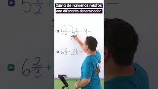 Suma de números mixtos con diferente denominador