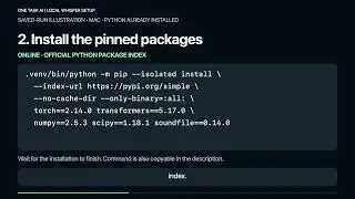 Free Local Whisper Setup on Mac (Python Already Installed)