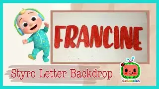 STYRO LETTER BACKDROP | How to Cut Styro Letters using Electric Foam Cutter | STEP BY STEP TUTORIAL