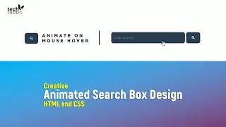 Creative Animated Search Box Design with HTML and CSS