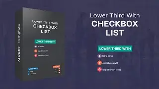 Lower Third With Checkbox List   | Motion Graphic Template
