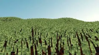 Vector Field Wind Grass Animation | Wonderland: A Raytracing Voxel Engine | Dev Footage