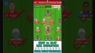 EN-W vs SL-W Dream11 Prediction🔥| EN-W vs SL-W Dream11 Prediction Today Match | EN-W vs SL-W