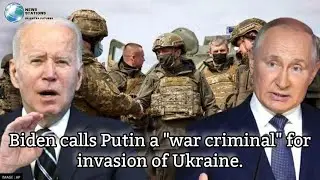 NEW - Biden calls Putin a "murderous dictator" and "pure thug."