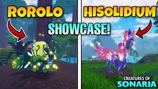 HISOLIDIUM+ROROLO SHOWCASE! HOW TO GET IT! STATS/ABILITIES! | ROBLOX Creatures of Sonaria