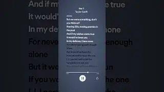 The 1 -sped up #spedup2023 #musician #fypシ #lyrics #taylorswift #spotify