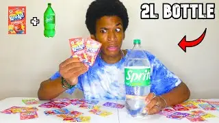 2 Liter MANGO Kool-Aid Sprite Chug In Seconds! *Loud Burping*
