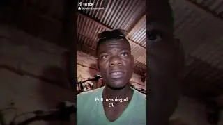 Meaning of CV if you didn't know 😂