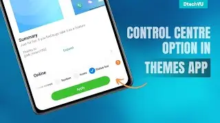 MIUI 13 Themes App New Update with Status Bar Option to Change Control Centre