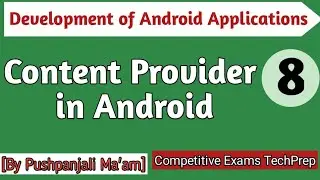 Lec - 1.8 Content Provider in Android in Hindi