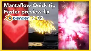 Blender 2.82 MantaFlow fast replay quick tip