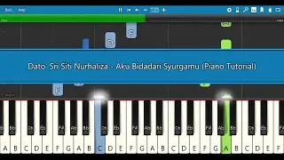 Dato' Sri Siti Nurhaliza - Aku Bidadari Syurgamu (Piano Tutorial) OST 7 Hari Mencintaiku 2