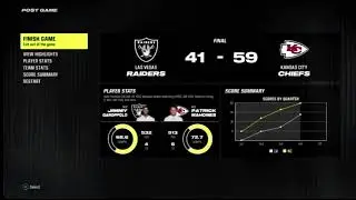 Madden 24 Kansas City Chiefs vs Las Vegas Raiders