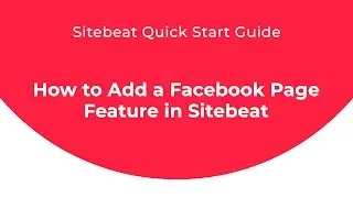 Sitebeat Quick Start Guide: How to Add a Spacer and Panel in Sitebeat