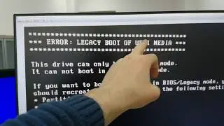ÇÖZÜM ERROR LEGACY BOOT OF UEFI MEDIA HATASI
