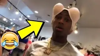 NBA YOUNGBOY FOOLING AROUND AT THE MALL!