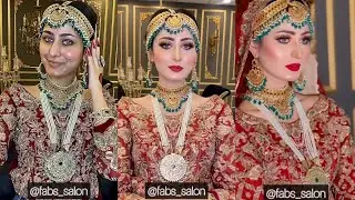 barat bridal makeup with hairstyle tutorial