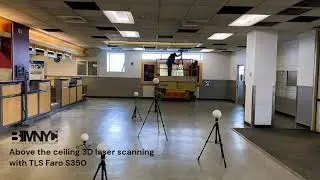 Above the ceiling 3D Laser Scanning with TLS Faro S350