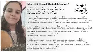 SALMO 94 (95) - Hoje não fecheis o vosso coração + Músicas para a Missa do 3º Domingo da Quaresma