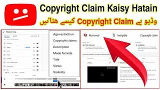 How to remove copyright claims on youtube Videos without Deleting video | technical tricks and tips
