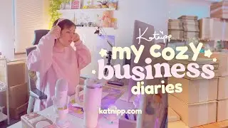 STUDIO VLOG 📦 Productive day bulk making my own cards to sell on etsy & shopify