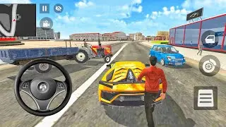 Papa on foot 🥹 Franklin in the car 😔 games for Android 💥 cars, bikes, tractor,bus, truck, rickshaw