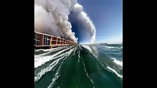 #hurricane #Hillary 50 ft #typhoon wave #exclusive #footage #tsunami